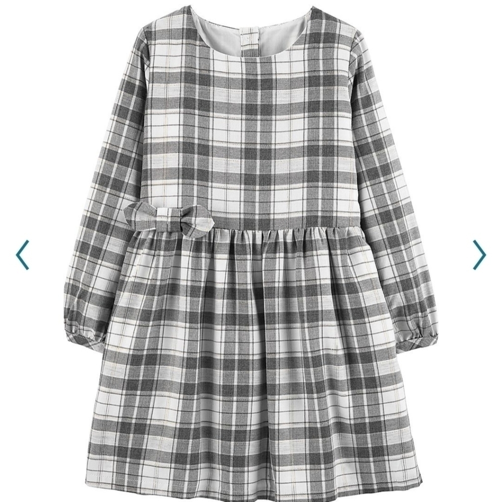18 month girls Carter's Plaid Lurex Dress